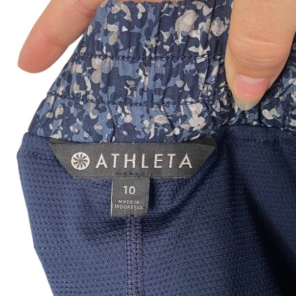 Athleta Midtown Blue Speckled Tennis Pickleball Sporty Mini Skort SZ 10 - Picture 9 of 10